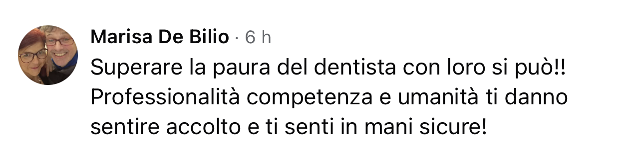 Recensione di un paziente