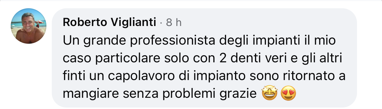 Recensione di un paziente